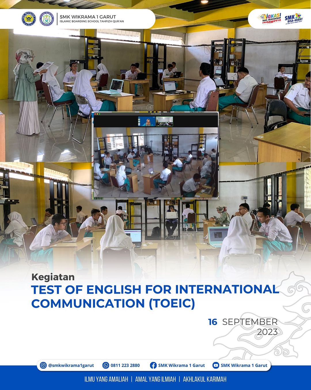 Pelaksanaan Sertifikasi Internasional, Kemampuan Bahasa Inggris TOIEC 2023 di SMK Wikrama 1 Garut