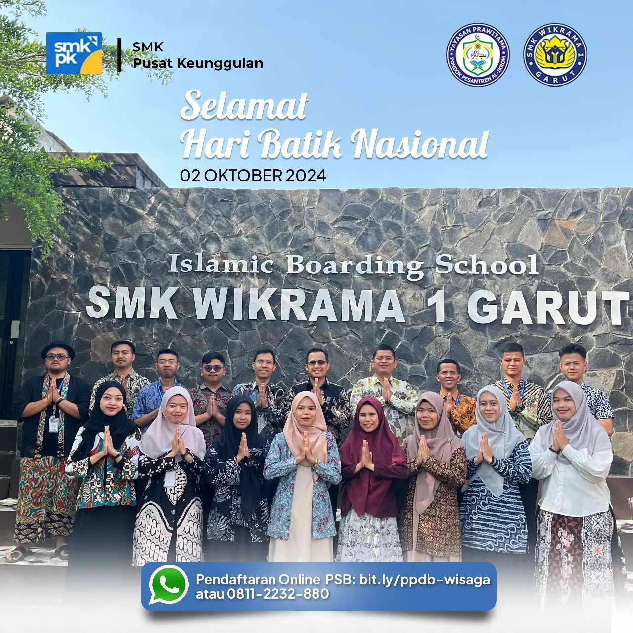 SMK Wikrama 1 Garut memperingati Hari Batik Nasional